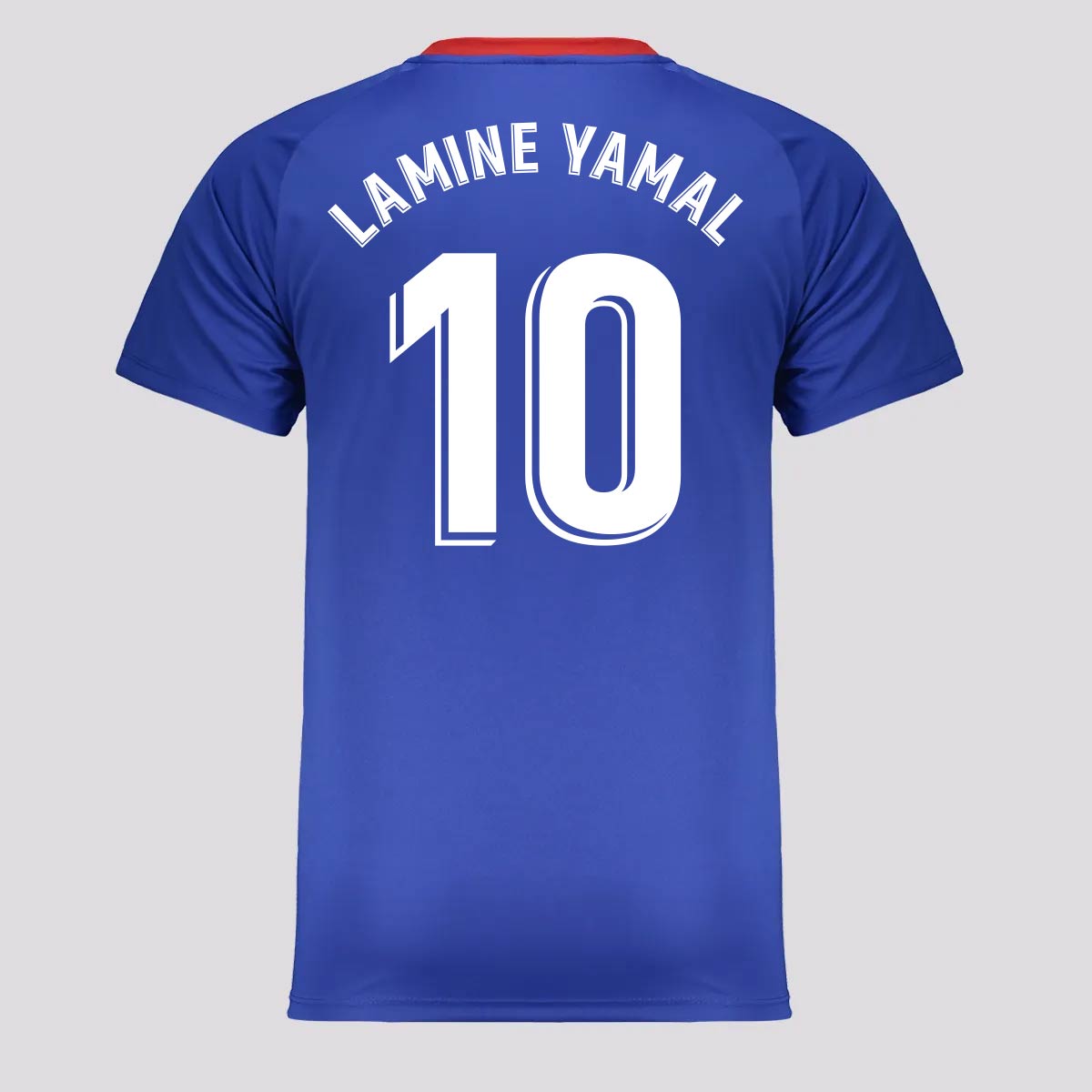 Camisa Barcelona Dryfit 10 Lamine Yamal Azul e Ver