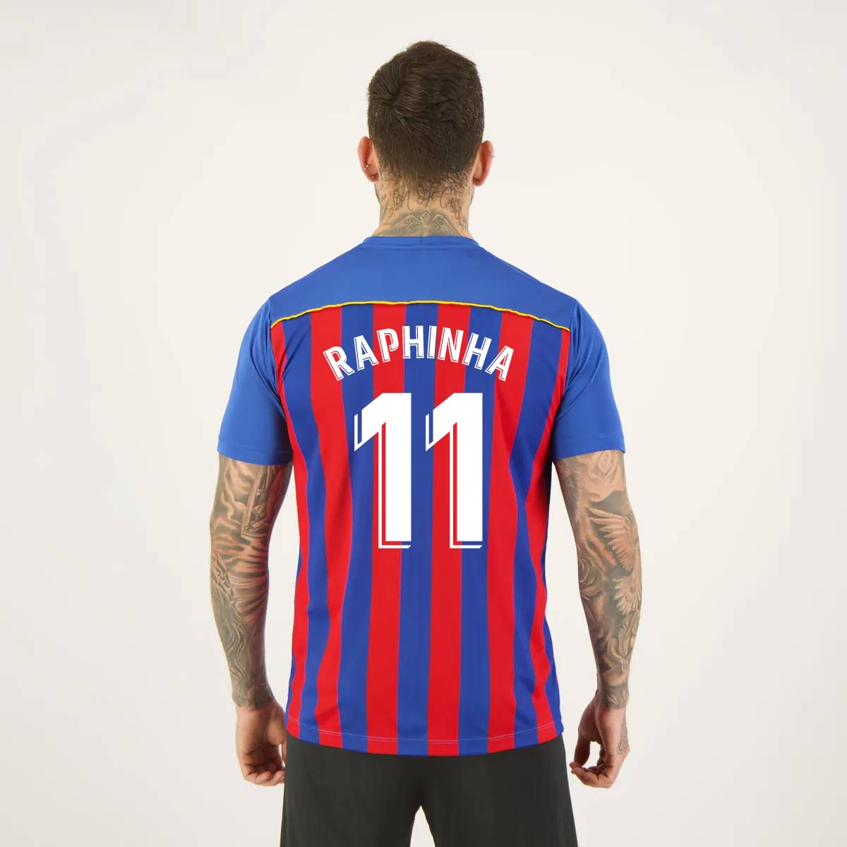 Camisa Barcelona Listrada 11 Raphinha