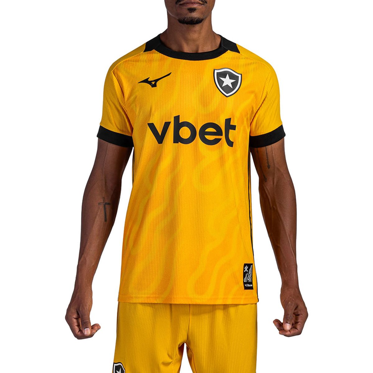 Camisa Home de Goleiro Mizuno x Botafogo Masculina EG Amarelo