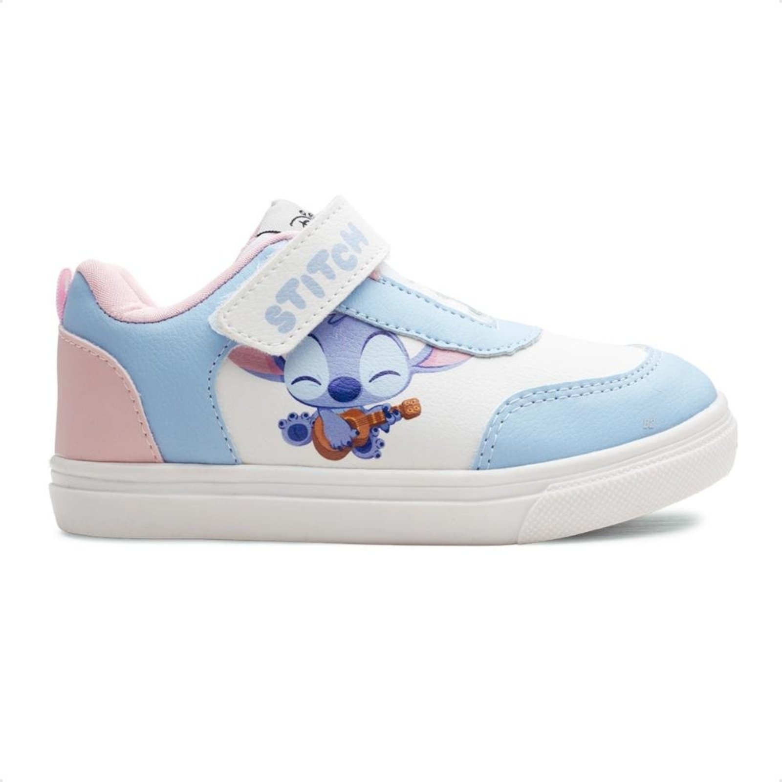 Infantil - Tênis Disney Casual Stitch Calce Fácil Branco
