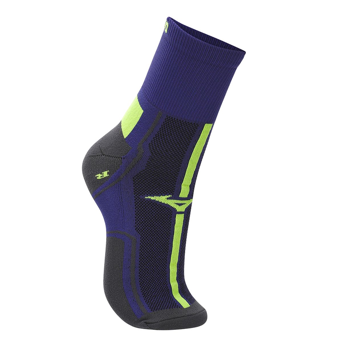 Meia Cano Médio de Performance Mizuno tam. 33-38 33-38 Azul