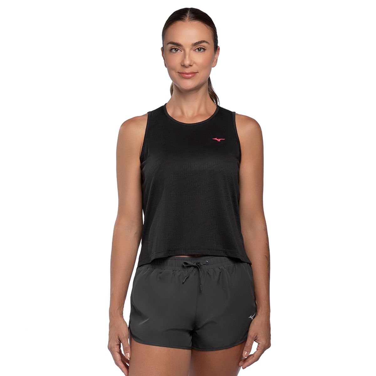 Regata Cropped de Treino Feminina Mizuno Soul Fit M Preto