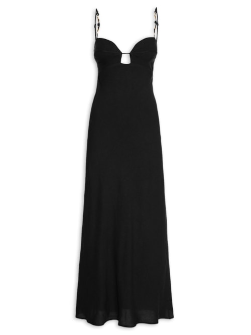 Vestido Liso - Preto